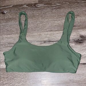 Green arie swimsuit top